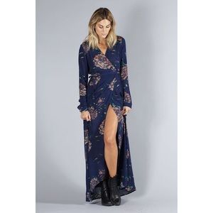 KNOT SISTERS Hazel Floral Wrap Dress